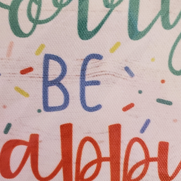 Donut Worry Be Happy Sprinkle Colorful Wall Art - Picture 4 of 8